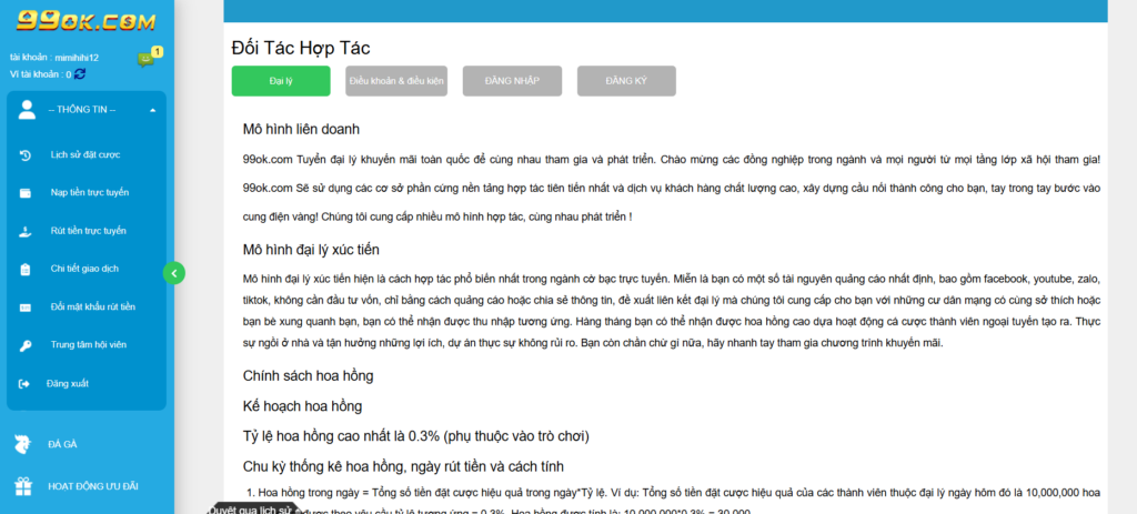 99ok tuyển đại lý khuyến mãi toàn quốc – Cơ hội hợp tác