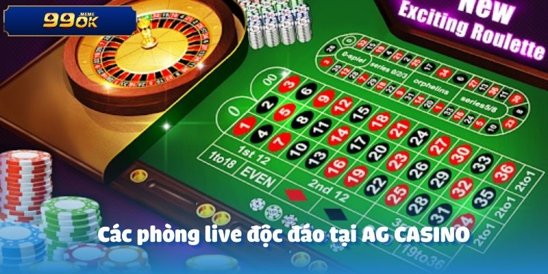 Các phòng live độc đáo tại AG CASINO